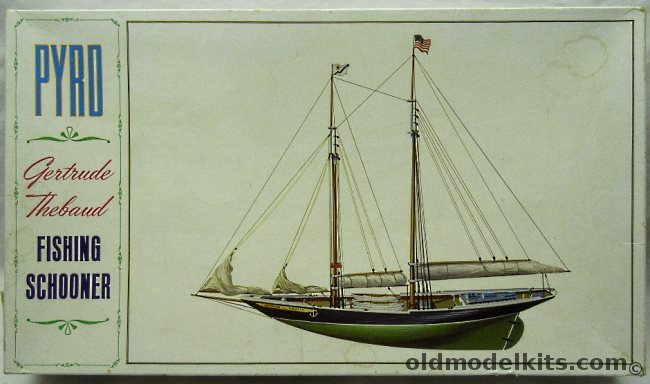 Pyro Gertrude L Thebaud Fishing Schooner, B206-400 plastic model kit